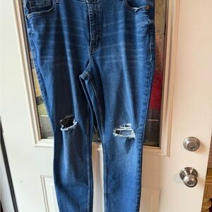 Old Navy High-Rise Rockstar Super Skinny Jeans - Dark Blue